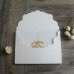 White Invitation Card With Hard Cover Elegant Invitation With Paper Pocket